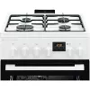 Electrolux LKK560232W laisvai stovinti dujinė viryklė su elektrine orkaite, 58 L, balta