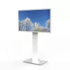 HI-ND MOUNTS HI-ND Floorstand Glass Universal 49-65 White RAL 9003 stovas ekranams FS0000-5001-01