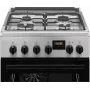 Electrolux LKK540232X 50 cm laisvai stovinti dujinė viryklė su elektrine orkaite, nerūdijantis plienas