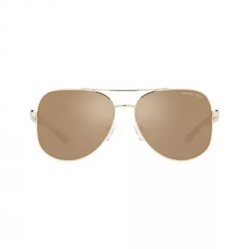 Michael Kors moteriški akiniai nuo saulės MK11210147P58 (58/15/140 mm), poliarizuoti pilki lęšiai, juodas acetatinis rėmelis
