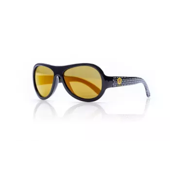 SHADEZ Designer Polka Sunflower Black vaikiški akiniai nuo saulės, 3-7 metų