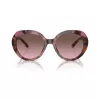 Michael Kors MK2214U39989T moteriški kvadratiniai acetatiniai saulės akiniai, tamsiai vėžlio atspalvio rėmelis, rudi gradientiniai lęšiai, 56 mm