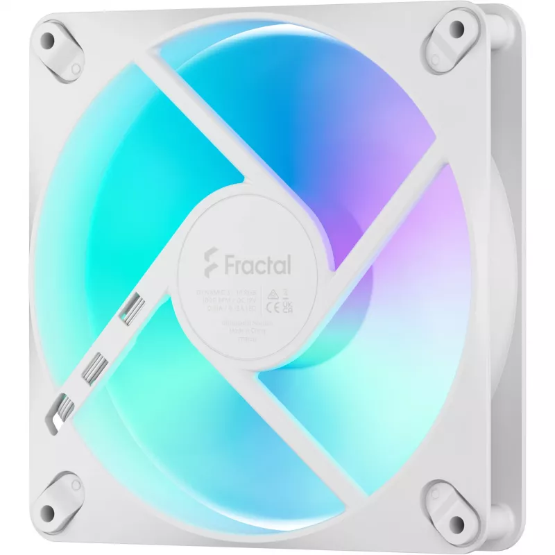 Fractal Design Dynamic 3-14 RGB White 140 mm PWM korpuso ventiliatorius FD-F-DR3-1402