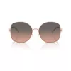 Tory Burch TY6112-3358G9 moteriški akiniai nuo saulės, Havana rėmelis, rudi gradientiniai lęšiai, 56 mm