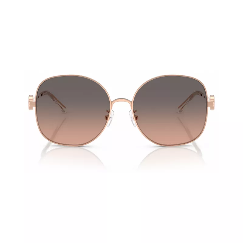 Tory Burch TY6112-3358G9 moteriški akiniai nuo saulės, Havana rėmelis, rudi gradientiniai lęšiai, 56 mm