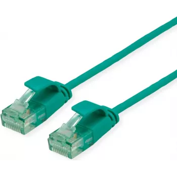 ROLINE RM UTP tinklo kabelis Cat.6A/Class EA SLIM žalias 0,15 m 21.45.3430