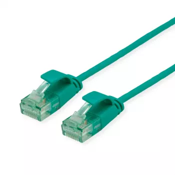 ROLINE RM UTP tinklo kabelis Cat.6A/Class EA SLIM žalias 0,15 m 21.45.3430