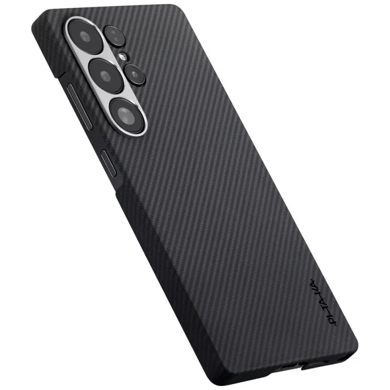 PITAKA Cairn Case MagSafe dėklas, skirtas Samsung Galaxy S25 Ultra, juodai pilkas