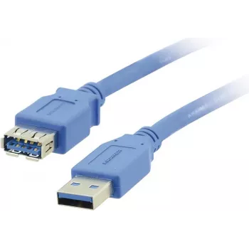 Kramer Electronics USB-A vyriškas į USB-A moteriškas 3.0 prailginimo kabelis 1,6 m juodas (96-02310006)