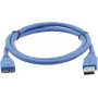 Kramer C-USB3/MICROB USB 3.2 Gen 1 kabelis, USB-A į Micro-USB B, 1,8 m, mėlynas 96-02356006