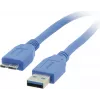Kramer C-USB3/MICROB USB 3.2 Gen 1 kabelis, USB-A į Micro-USB B, 1,8 m, mėlynas 96-02356006