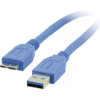 Kramer C-USB3/MICROB USB 3.2 Gen 1 kabelis, USB-A į Micro-USB B, 1,8 m, mėlynas 96-02356006