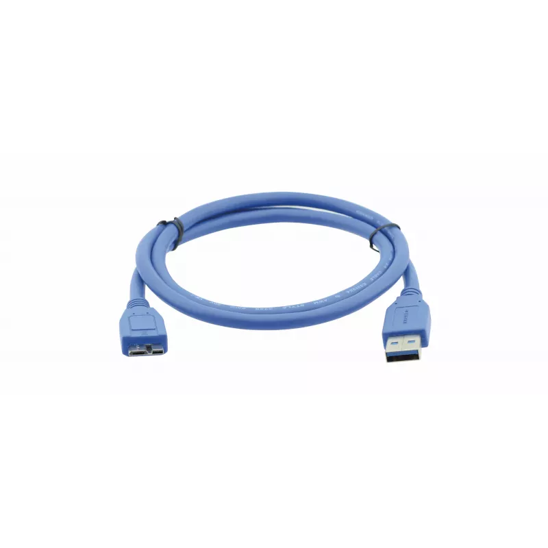 Kramer C-USB3/MICROB USB 3.2 Gen 1 kabelis, USB-A į Micro-USB B, 1,8 m, mėlynas 96-02356006