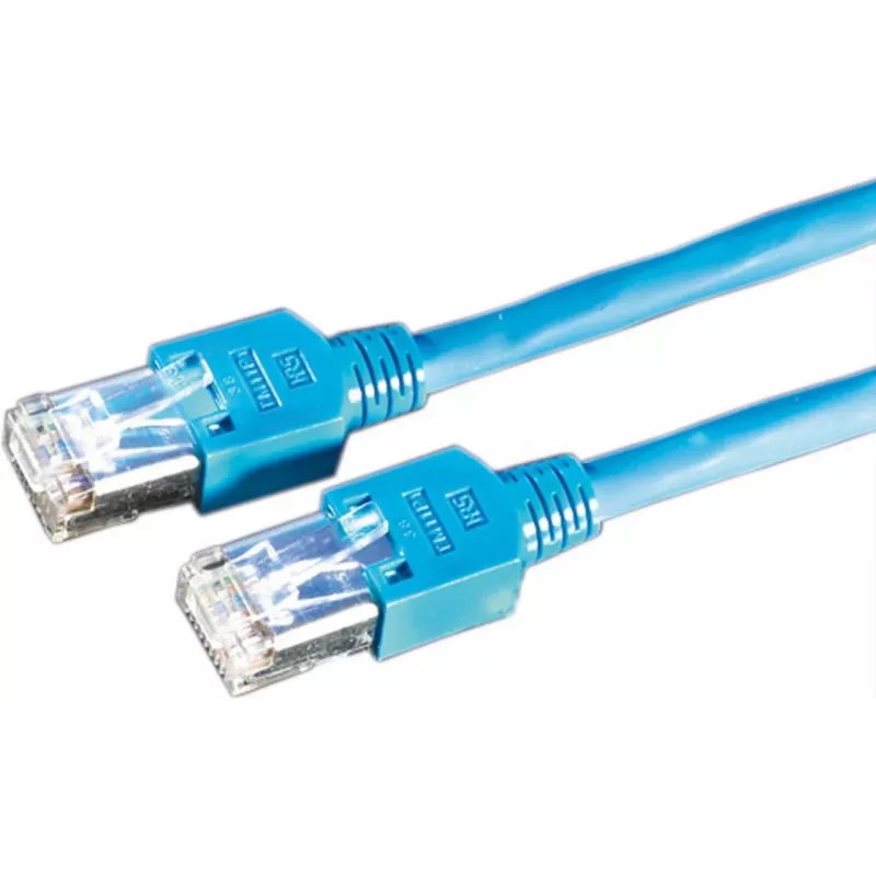 Dätwyler 21.05.8104 10 m SFTP Cat5e komutacinis kabelis, RJ-45 - RJ-45, be halogenų, mėlynas