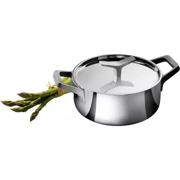 Electrolux Infinite Chef 3L puodas su dangčiu, nerūdijantis plienas, tinka indukcijai, atsparus orkaitei iki 250°C