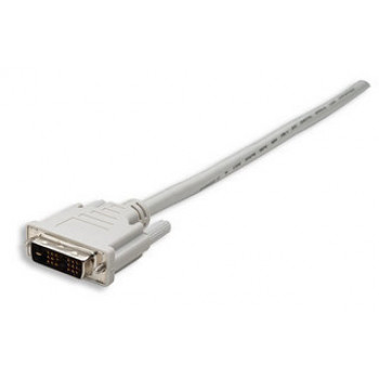 Digitus DVI-D Single Link kabelis, DVI-D 18+1 kontaktų kištukas - DVI-D 18+1 kontaktų kištukas, 2 m, juodas, prisukamas AK-320107-020-S