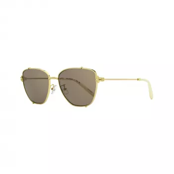 Tory Burch TY6105 moteriški kvadratiniai akiniai nuo saulės, tamsiai havajinio rašto rėmelis, rudi gradientiniai lęšiai, 55mm TY6105-32787N