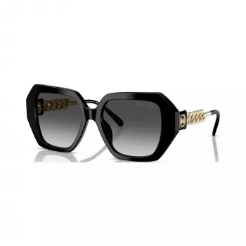 Michael Kors moteriški katės akies formos akiniai nuo saulės MK2232U30058G juodi / pilki gradientiniai 54mm