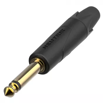 Neutrik NP2XX-AU-0 2-polių 1/4 inch profesionalus telefoninis kištukas, auksuoti kontaktai, nikeliuotas korpusas