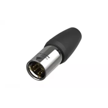 Neutrik NC5MX1-TOP 5 kontaktų XLR kištukas, juodas, IP65