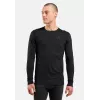 Odlo Merino 200 BL Top Crew Neck LS apatiniai marškiniai - juodi - XXL
