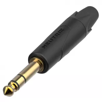 Neutrik NP3XX-AU-0 1/4 inch TRS Phone Plug su auksu dengtais kontaktais