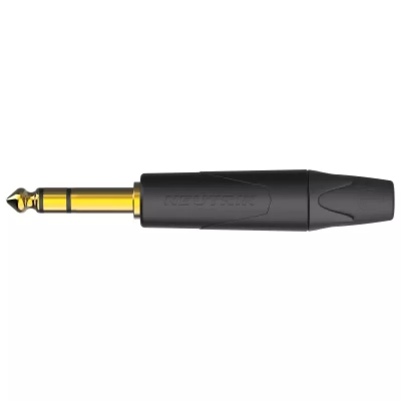 Neutrik NP3XX-AU-0 1/4 inch TRS Phone Plug su auksu dengtais kontaktais