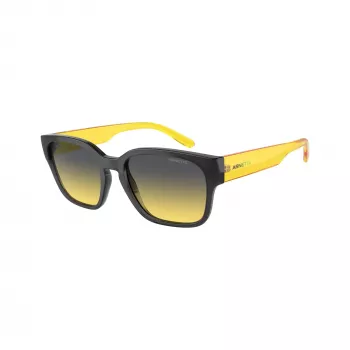 Arnette AN4325-27862Q unisex kvadratiniai akiniai nuo saulės, pilkas rėmelis, pilki polikarbonatiniai lęšiai, 54-19-145 mm
