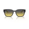 Arnette AN4325-27862Q unisex kvadratiniai akiniai nuo saulės, pilkas rėmelis, pilki polikarbonatiniai lęšiai, 54-19-145 mm