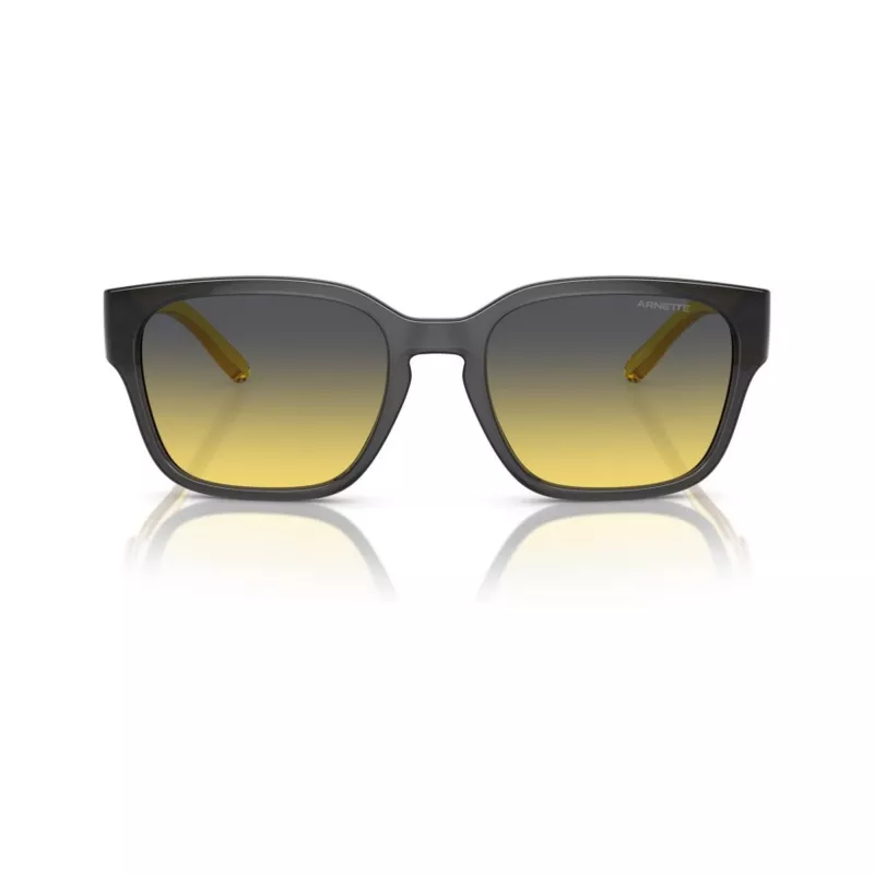 Arnette AN4325-27862Q unisex kvadratiniai akiniai nuo saulės, pilkas rėmelis, pilki polikarbonatiniai lęšiai, 54-19-145 mm