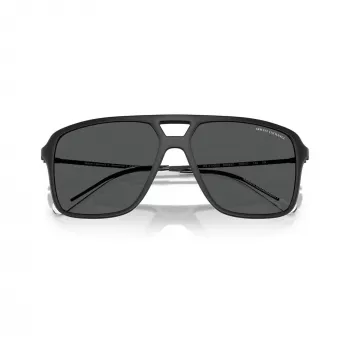 Armani Exchange AX4150SU vyriški akiniai nuo saulės, juodas rėmas, pilki lęšiai, 59/15/145 mm