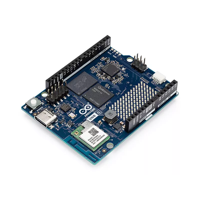 Arduino Uno Q ABX00162 plėtros plokštė, 2 GB / 16 GB eMMC, 4 x 2.0 GHz