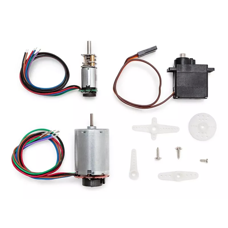 Arduino AKX00033 variklis, skirtas Engineering Kit R2 - 12V šepetėlinis DC variklis, 6000 RPM, D-cut velenas