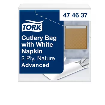 TORK 100 stalo įrankių kišenėlės rudos 6,0 x 19,5 cm (474637)