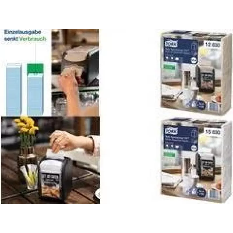 Tork Xpressnap Fit baltos servetėlės dozatoriui, 2 sluoksnių, N14 dozatorių sistemai (15830)