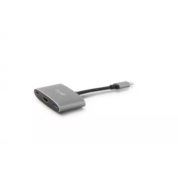 LMP USB-C Combo Hub - HDMI, 3x USB-A, USB-C PD 60W, 5Gbps, Space Grey Aliuminis, skirtas MacBook 12 inch