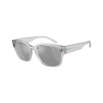 Arnette AN4325-28586G unisex stačiakampiai akiniai nuo saulės, matiniai juodi rėmeliai, tamsiai pilki lęšiai, 54-19-145 mm