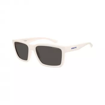 Arnette AN4346-296387 vyriški stačiakampiai akiniai nuo saulės, matiniai juodi rėmeliai, pilki lęšiai, 57-18-140 mm