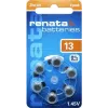 Renata ZA13.DP6 0HG cinko-oro baterija klausos aparatams PR48, 1,4 V, 305 mAh, 6 vnt. pakelyje
