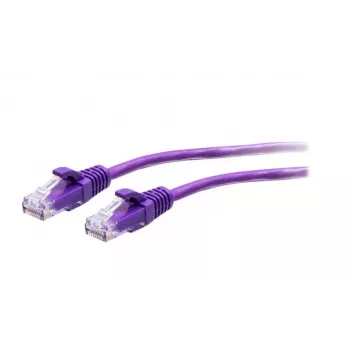 C2G 0,3 m Cat6a plonas Ethernet komutacinis kabelis U/UTP RJ-45 violetinė 28 AWG