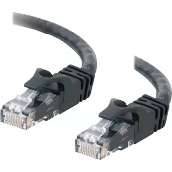 Cables2Go 83405 Cat6 UTP Ethernet tinklo kabelis, 0,5 m, juodas, su apsauginiais spaustukais, PVC apvalkalas