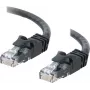 Cables2Go 83405 Cat6 UTP Ethernet tinklo kabelis, 0,5 m, juodas, su apsauginiais spaustukais, PVC apvalkalas