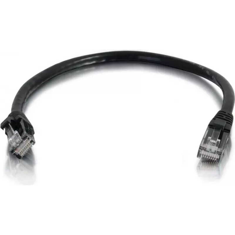Cables2Go 83405 Cat6 UTP Ethernet tinklo kabelis, 0,5 m, juodas, su apsauginiais spaustukais, PVC apvalkalas