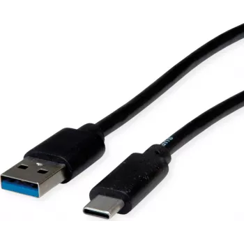 ROLINE RM USB 3.2 Gen 1 kabelis, USB A-C, ST/ST, juodas, 3 m 11.45.9013