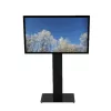 HI-ND MOUNTS HI-ND Floorstand Glass Universal 49-65 colių LCD ekrano grindų stovas - juodas (RAL 9005) FS0000-5001-02