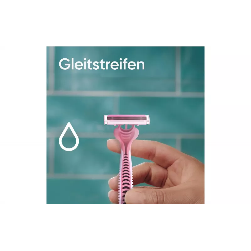 Gillette Simply Venus 3 vienkartinės skustuvės moterims - 3 peiliukai, MoistureRich juostelė, 6 vnt.