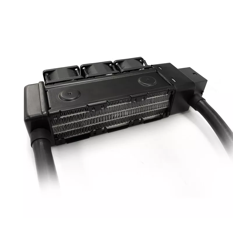 Dynatron L36 1U aktyvus skysčio aušintuvas CPU, skirtas AMD SP6/TR5, 300W TDP, varinė šalčio plokštė, 40 mm dviejų rutulinių guolių ventiliatorius, 10000 RPM