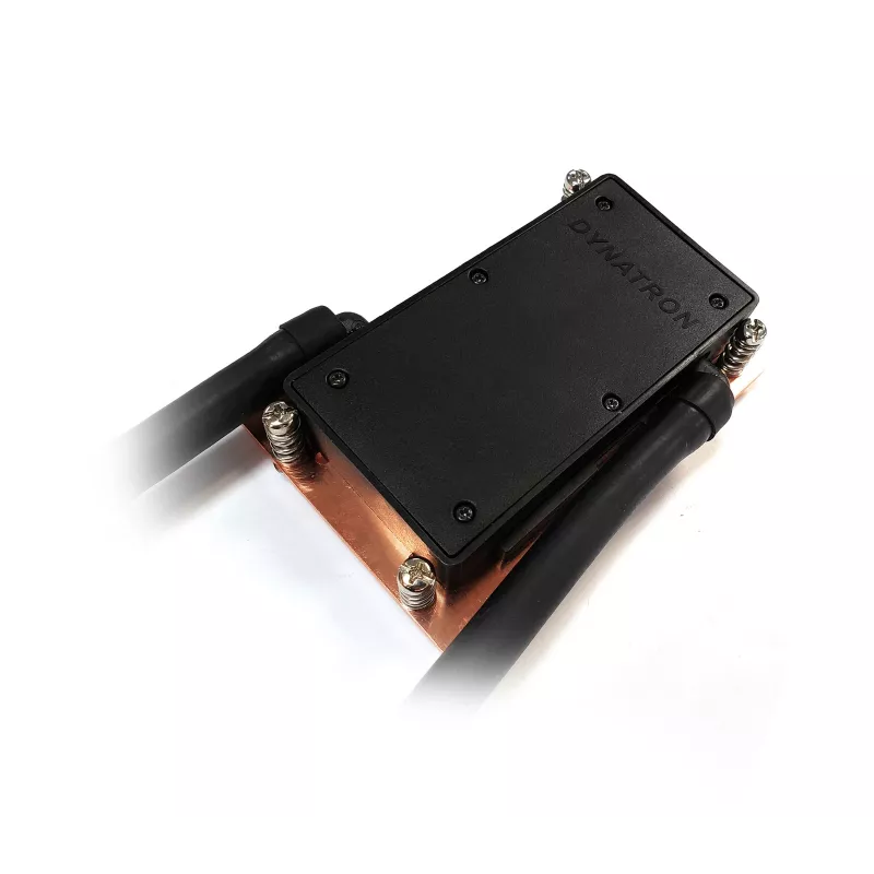Dynatron L36 1U aktyvus skysčio aušintuvas CPU, skirtas AMD SP6/TR5, 300W TDP, varinė šalčio plokštė, 40 mm dviejų rutulinių guolių ventiliatorius, 10000 RPM