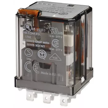 Finder 62.33.9.024.4300 kištukinis relė 24 V DC 16 A 3 CO su LED ir diodu