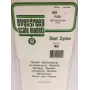 Evergreen polistireno lakštas 300 mm x 150 mm x 0,13 mm, baltas, 3 vnt. (9009)